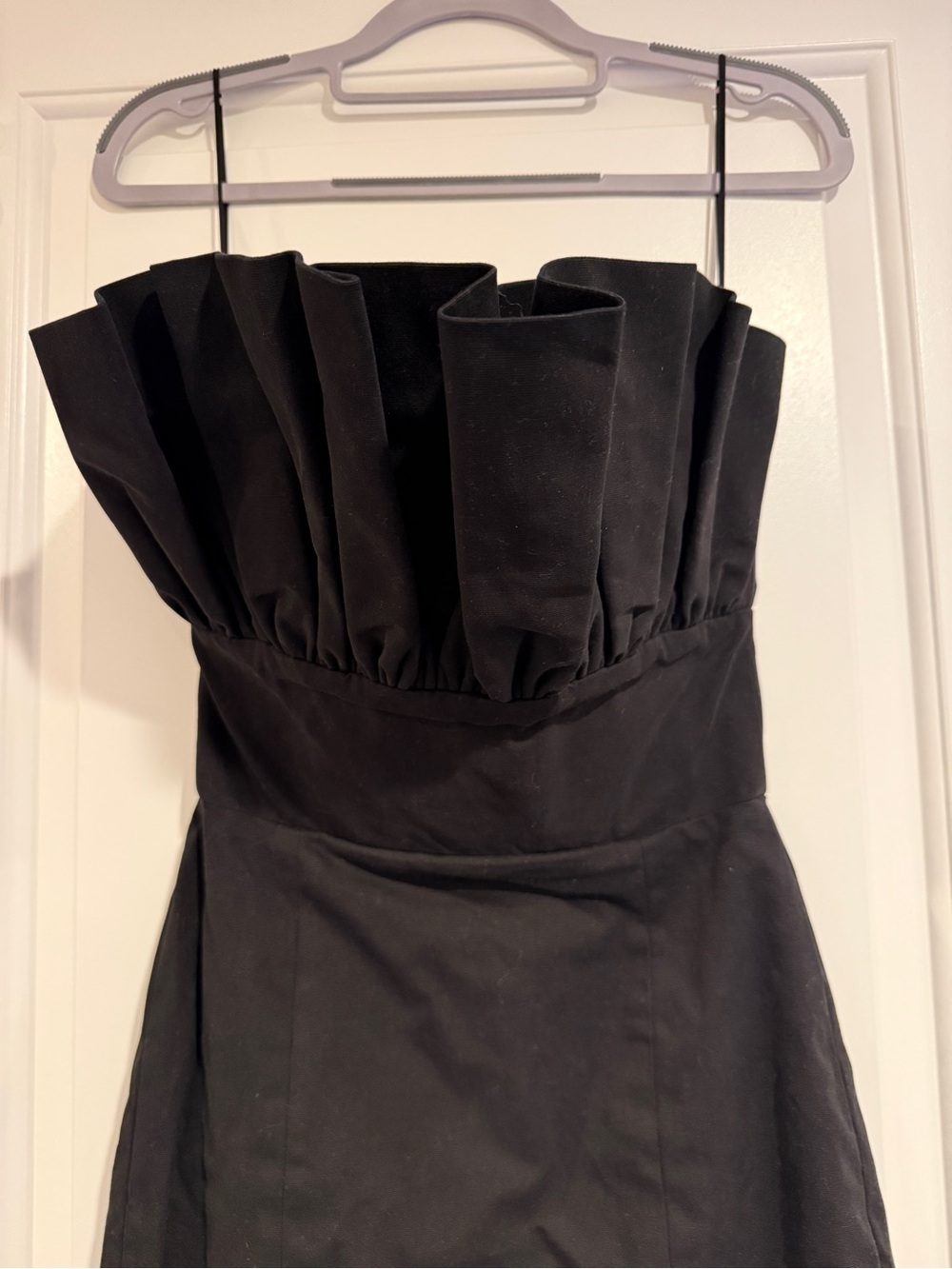 SAU LEE Noah Black Gown Women's Size 2 NWT Strapless Maxi Formal Black Tie - Picture 4 of 11